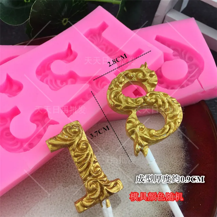 3D силиконовая форма для помадки торта шоколада леденцов кухонная посуда