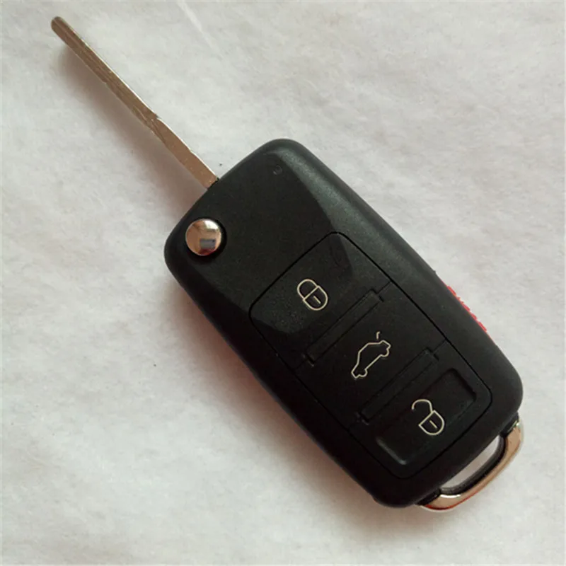 Откидной складной ключ DAKATU 3 + 1 С 4 кнопками для AUDI A8 сменный Футляр ключей HU66