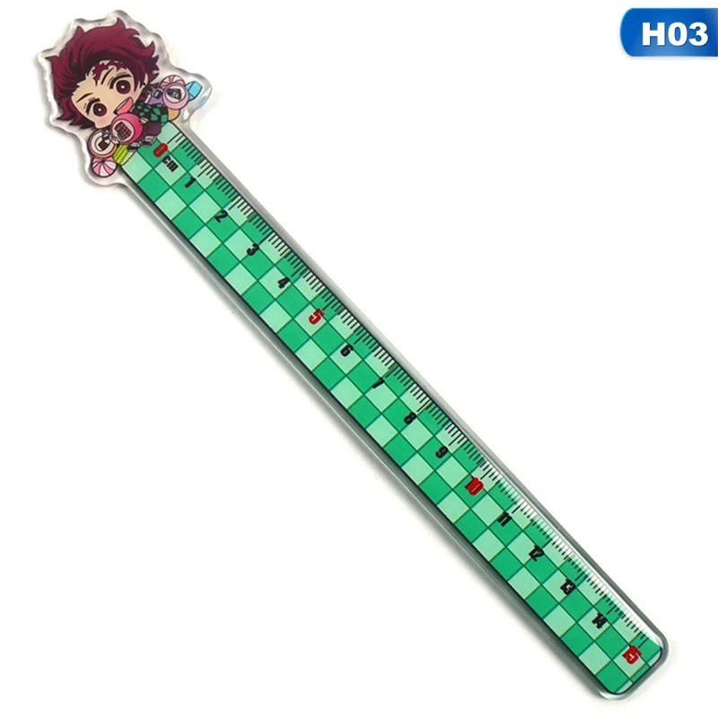 

Anime Demon Slayer Cosplay Ruler Measuring Scale Students Cartoon Measure Ruler Stationery For Kids Student Gift