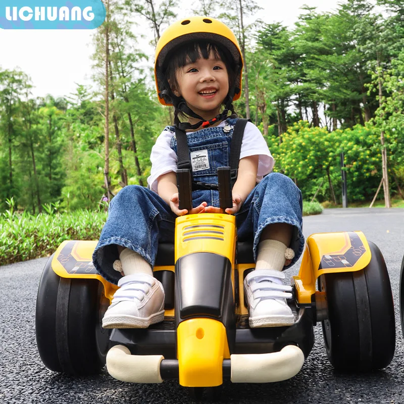 

360 Rotating Car Children's Outdoor Four-Wheel Bumper Car Go-Kart Smart Sports Baby Carriage Men and Women Baby's Toy Car