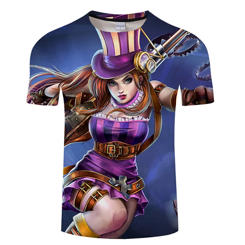 

Summer 3D Men's T-shirt Cartoon Game Pattern Casual Sports Men and Women Slim Outdoor Street Oversized Men's T-shirt XXS-6XL
