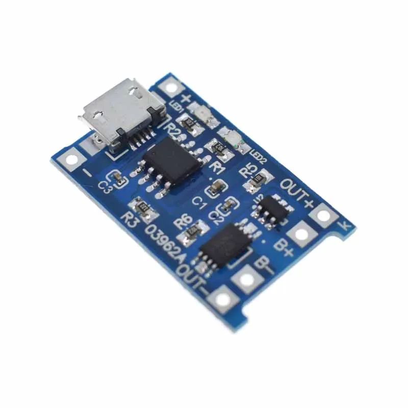 5 шт. Micro USB в 1A 18650 TP4056 модуль зарядного устройства литиевой батареи зарядная плата