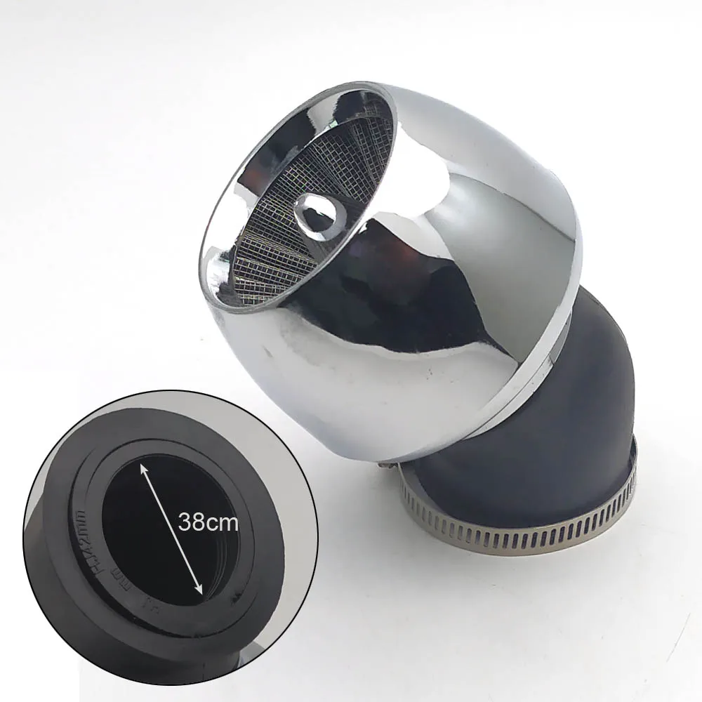 Bent 38mm Локоть производительность 35 мм 38 мм 45 мм 48 мм 50 мм воздушный фильтр для питбайк Байк мотоцикл - Цвет: Bent 38mm