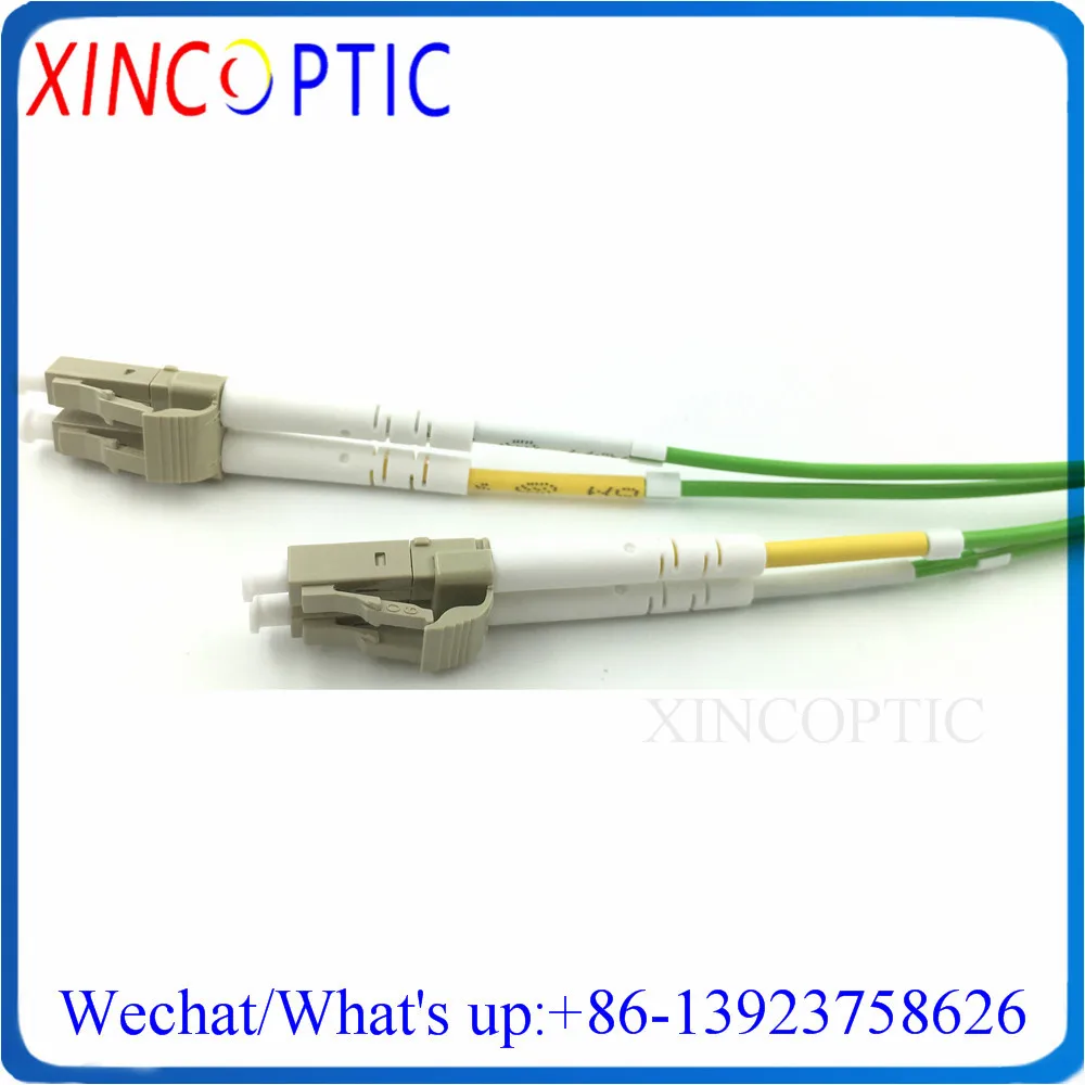 LCUPC-LC/ST/FC/SCUPC MM DX OM5 2.0 мм куртка ПВХ 15M Цвет Лайм зеленый цвет многорежимный