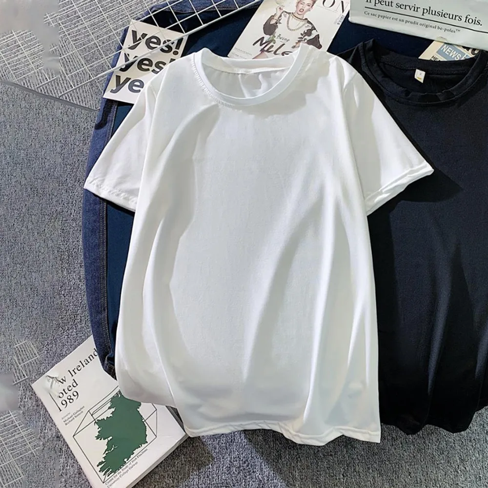 

2021 Brand New Cotton Men's T-shirt Short-sleeve Man T shirt Short Sleeve Pure Color Men t shirt T-shirts For Male Tops