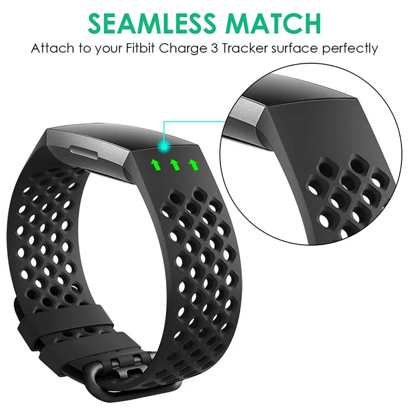 Ремешок для Fitbit Charge 4 Band Silicone 3 3SE Wristband водонепроницаемый браслет Correa Smart Watch