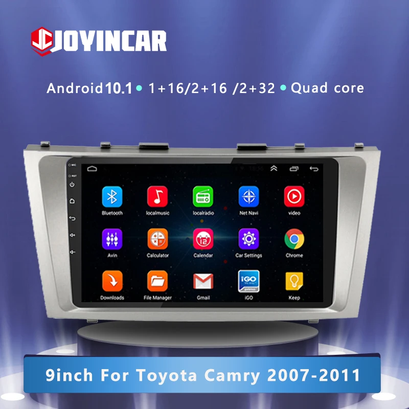 

Автомобильный мультимедийный плеер JOYINCAR, Android 10,1, 2 din, Автомагнитола для toyota camry 2007, 2008, 2009-2011 с gps-навигацией, автомобильная стереосистема