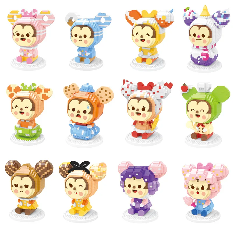 

Cute Cartoon Dessert Cosplay Block Diy Icecream/Biscuits/Chocolate Model Diamond Building Toy Xmas Gift For Kids