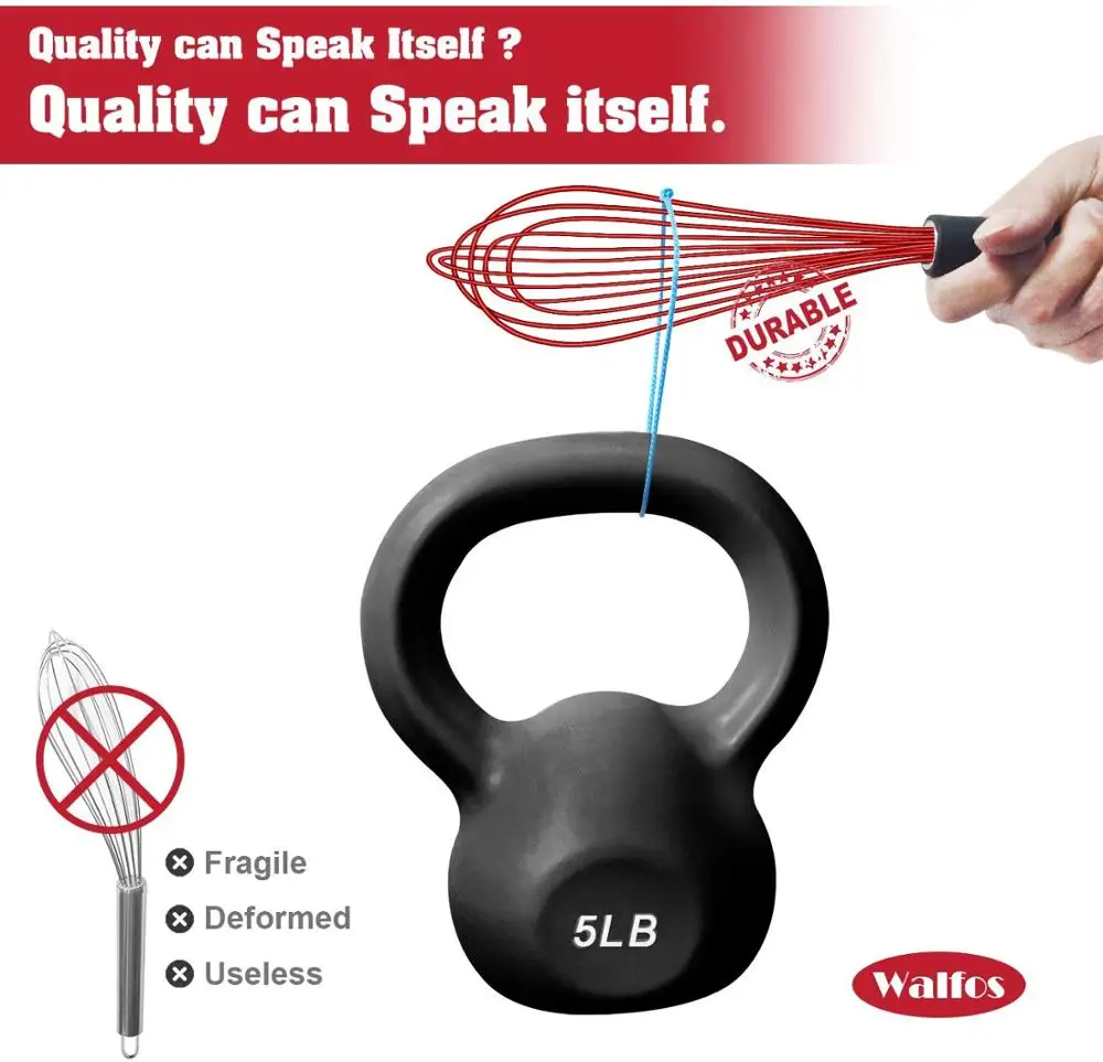 WALFOS силиконовая проволока венчик ручной взбиватель для яиц блендер Молочный