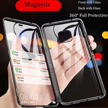 Magnetic Case  Front+Back double-sided Tempered Glass Case for POCO M2 Pro  X2 F2 Pro M2 Pro  X3 NFC  M3  F3 X3 Pro Metal Bumper
