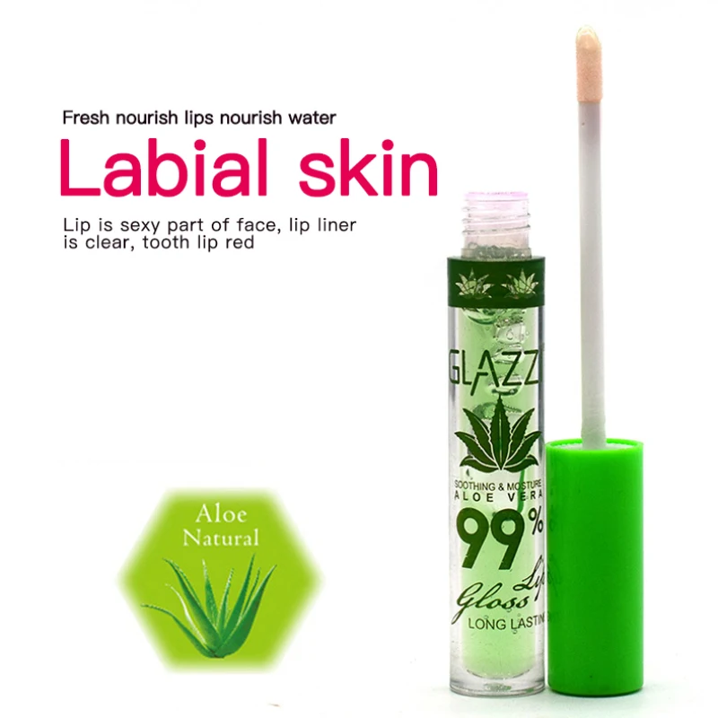 1 шт. изменяемый цвет увлажняющий водонепроницаемый Бальзам для губ с алоэ