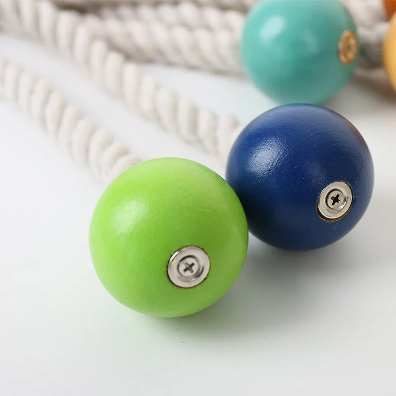 2020 простая просторная хлопковая нить деревянные бусины магнитная занавеска