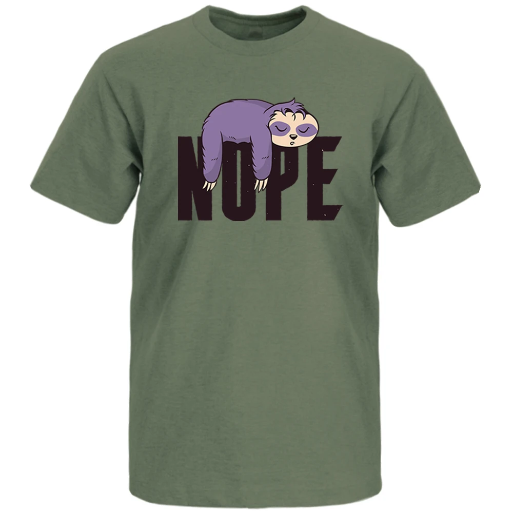 

Kawaii Animal Purple Sloth T Shirt Cotton Loose Summer Printed T Shirts Top Men Cool Street Hip Hop Short Sleeve Casual Tshirt