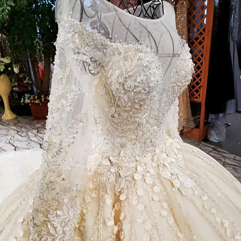 LS39741 свадебное платье с рукавами100% реальное представление изготовленное на