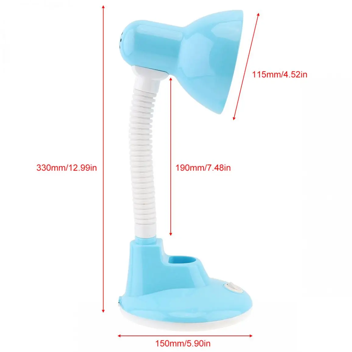 5W 4000K светодиодный металлический шланг Утюг настольная лампа Тиффани защита глаз