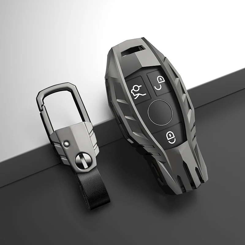 

Zinc alloy Car Key Case Cover For Mercedes Benz AMG A C E S series E200L E300L C260L E260 W204 W212 W176 CLA GLA Acessories