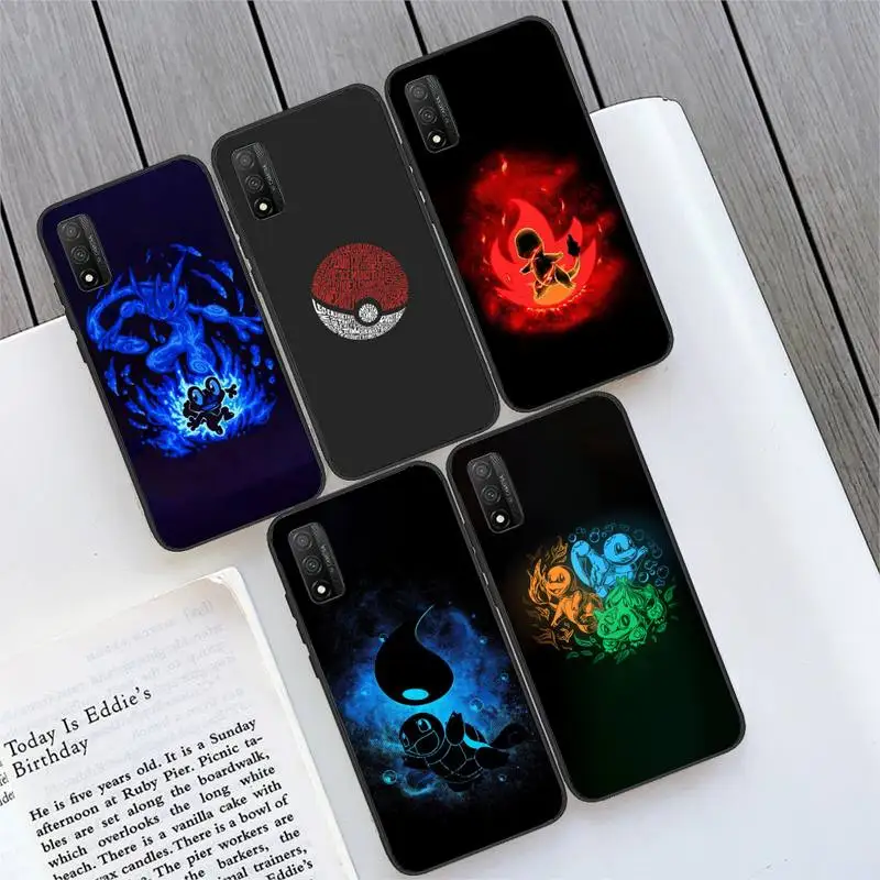 

Cute Anime Pokemones Phone Case For Huawei nova 7 3i 3e 4 2i 5 5i 6 Y5 Y7 Y6 Y8 se pro prime Cover Fundas Coque