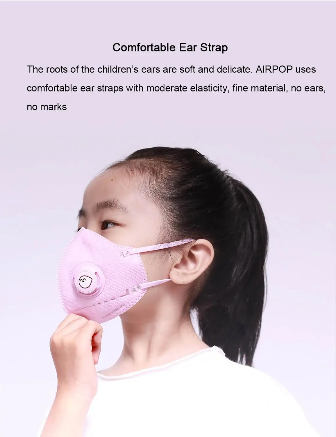 Xiaomi Airpop антидымчатая маска для лица детская мультяшная Милая дышащая с клапаном