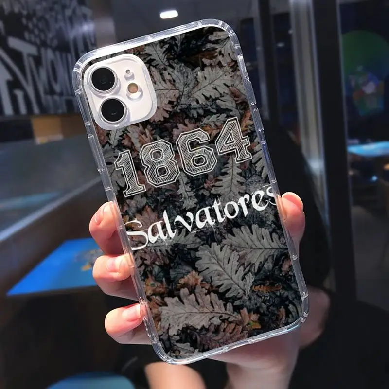 

The Vampire Diaries Phone Case Transparent soft For iphone 5 5s 5c se 6 6s 7 8 11 12 plus mini x xs xr pro max