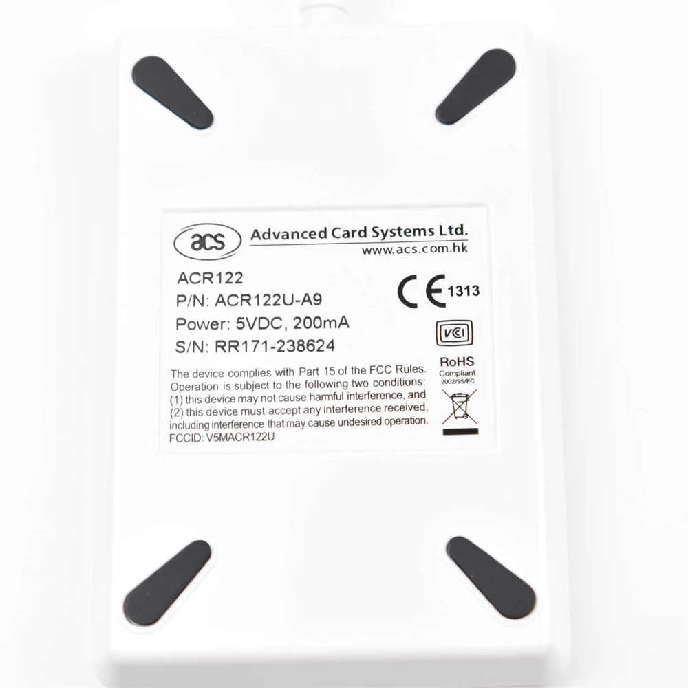 USB ACR122U-A9 NFC считыватель записывающий дупликатор RFID Smart Card + 5 сменных карт UID