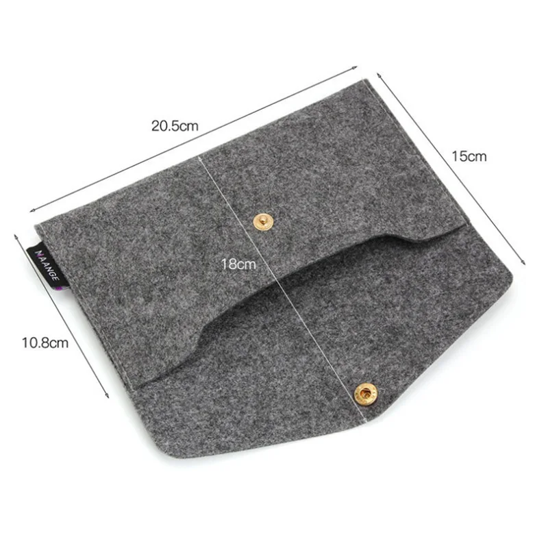 

Envelope Storage Bag Portable Handmade Felt Makeup Brush Bag Makeup Tool Durability Storage Bag