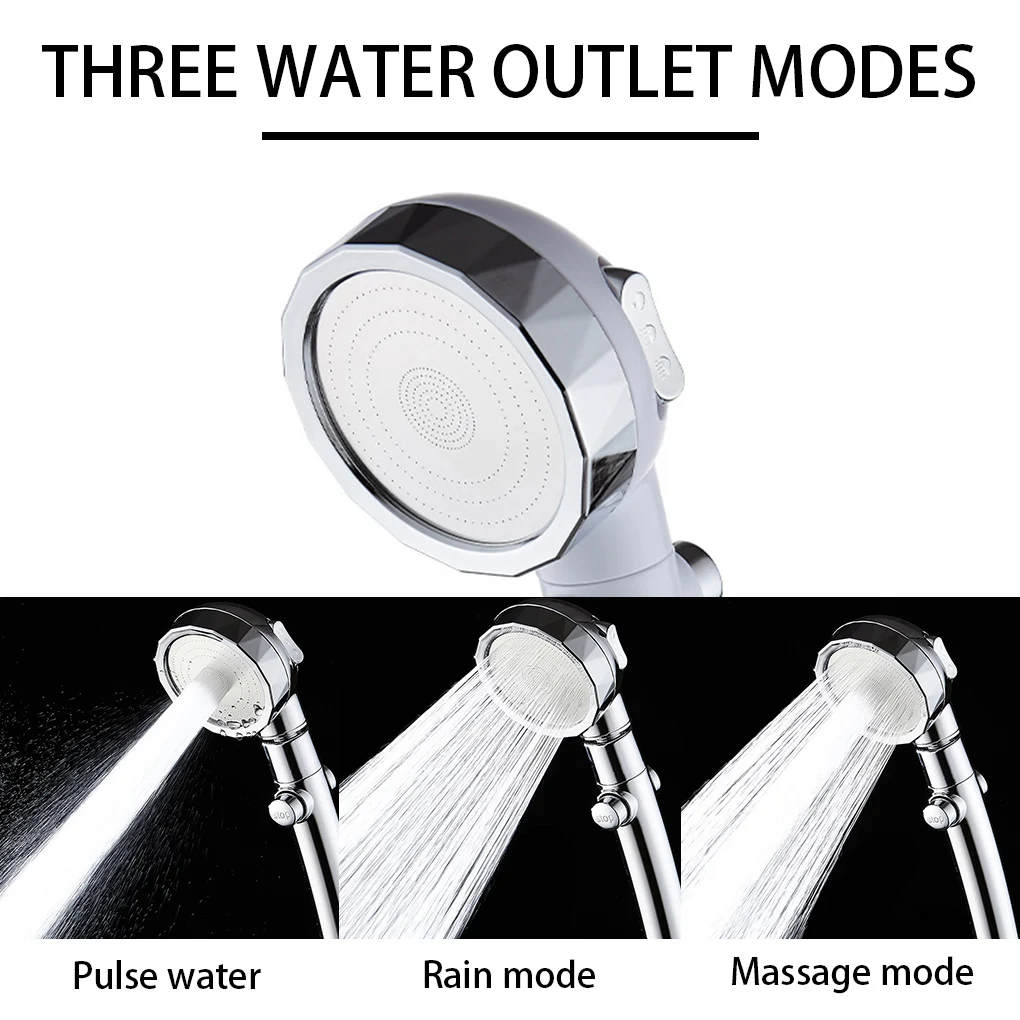 

Universal Shower Head, High Pressure Rain Shower, Adjustable Water-Saving Shower, Luxury Family Hotel Bathroom Sprayer