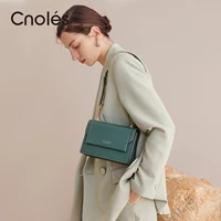 cnoles green genuine leather handbag designers women messenger bags females bag leather crossbody shoulder bag handbag bolsa