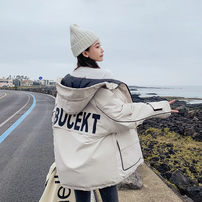 Зимнее пальто для беременных 2019 модное короткое пуховое с капюшоном женщин