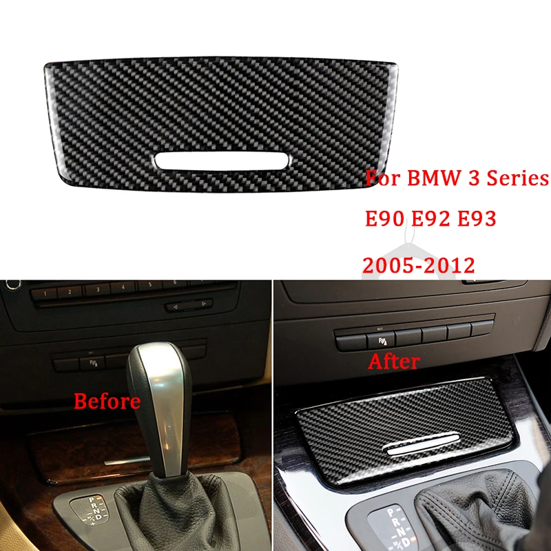 

Наклейка из углеродного волокна для BMW E90 E92 E93, интерьерная автомобильная коробка для хранения, панель, отделка, наклейки для 2005-2012 3 серии, ак...