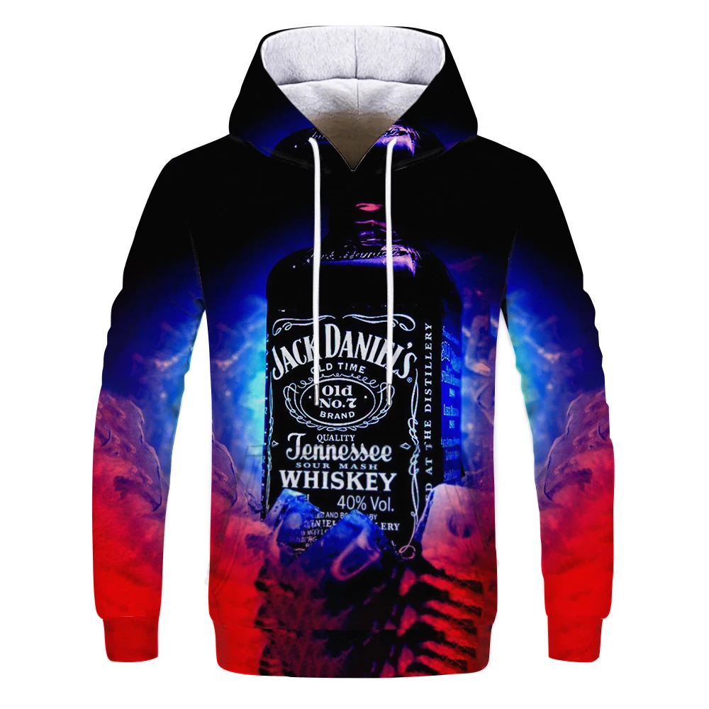 

Classic 3D Printing Beer Food Hoodie Fashion Street Trend Food Couple Sports Casual Top XXS-4XL