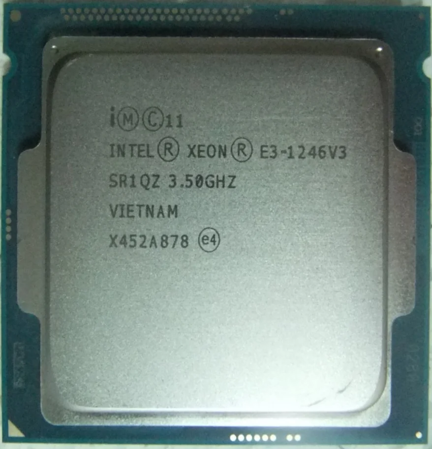 Процессор Intel Xeon Φ v3 E3 1246v3 1246 3 5 ГГц четырехъядерный восьмипоточный ЦПУ 84 Вт LGA