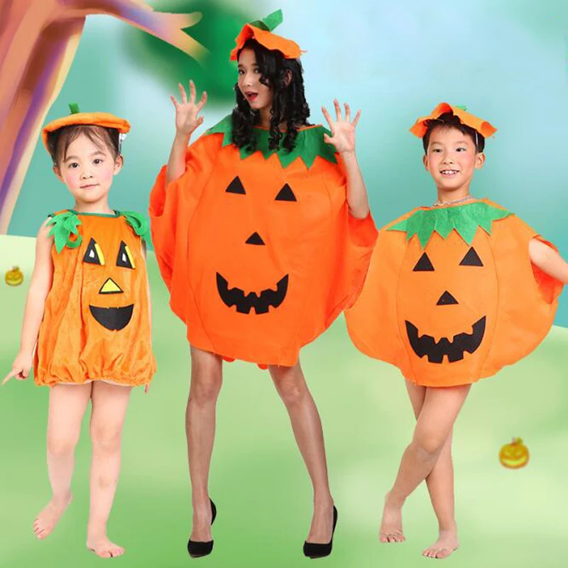 Ataullah/костюм на Хэллоуин для родителей и детей топы с изображением тыквы взрослых