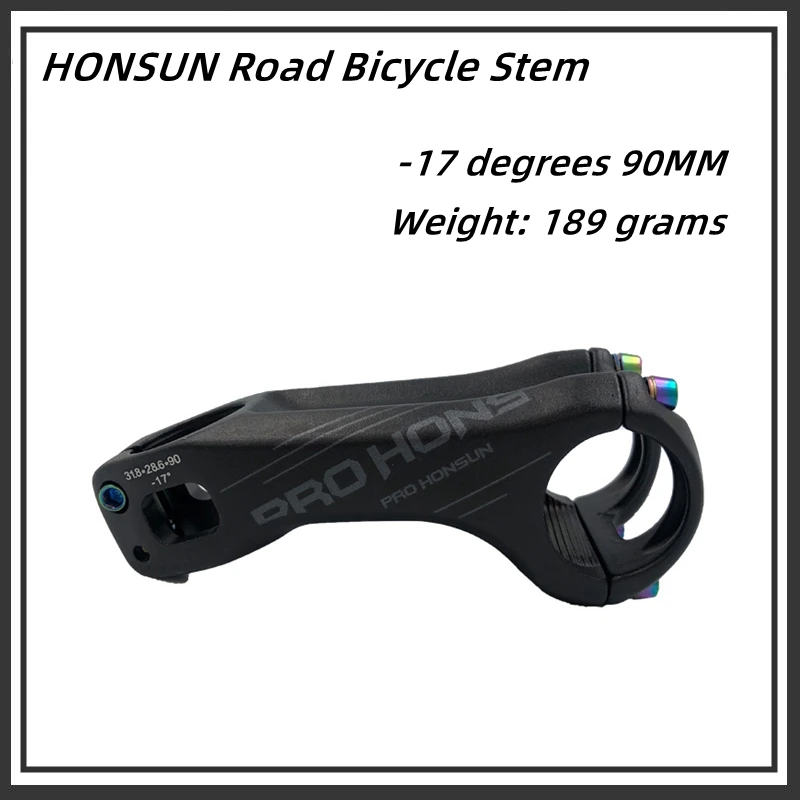 

HONSUN CNC Aluminum Alloy Road/Mountain Bicycle Stem 70MM/90MM 31.8*28.6MM XC MTB AM Bice Handlebar Parts