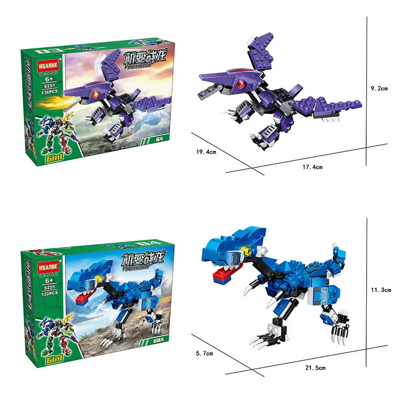 

8Pcs Creative Transformation Robot Building Blocks 8in1 Assembling Deformation Car Blocks Toys for Children