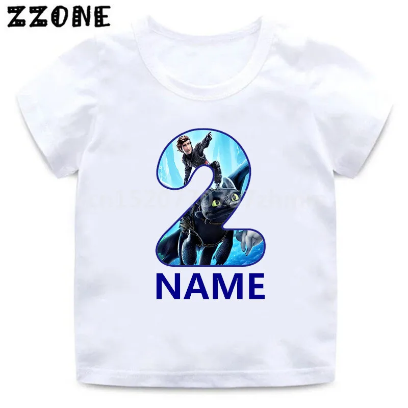 Детская футболка с рисунком из мультфильма Как приручить дракона для мальчиков и