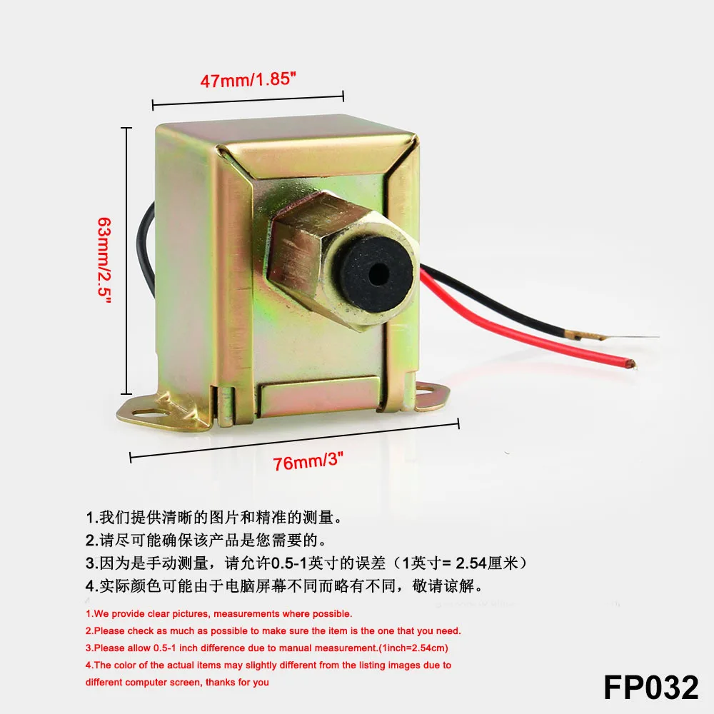 

12v Universal Electronic Fuel Pump Precision Measuring Instrument Low Voltage Power On High Quality Professional Car Repair Tool