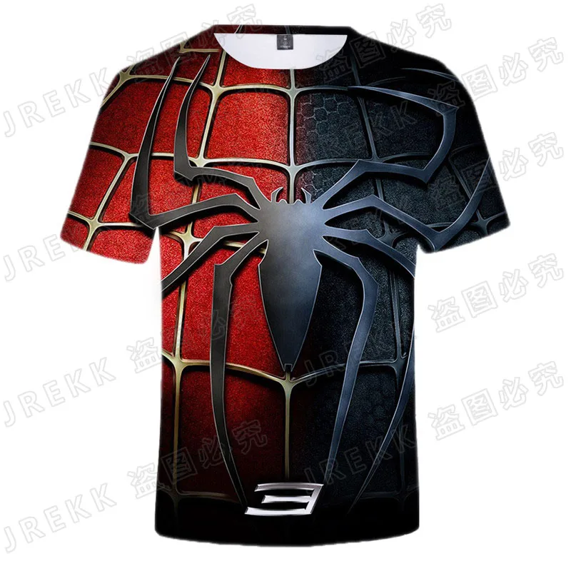 Футболка с 3D-принтом Человека-паука для мужчин и женщин летняя крутая футболка