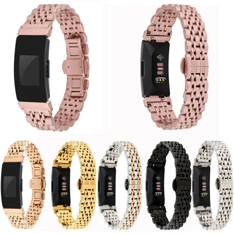 Новая мода нержавеющая сталь Fitbit Inspire сменный ремешок для часов Ремешок Для HR |