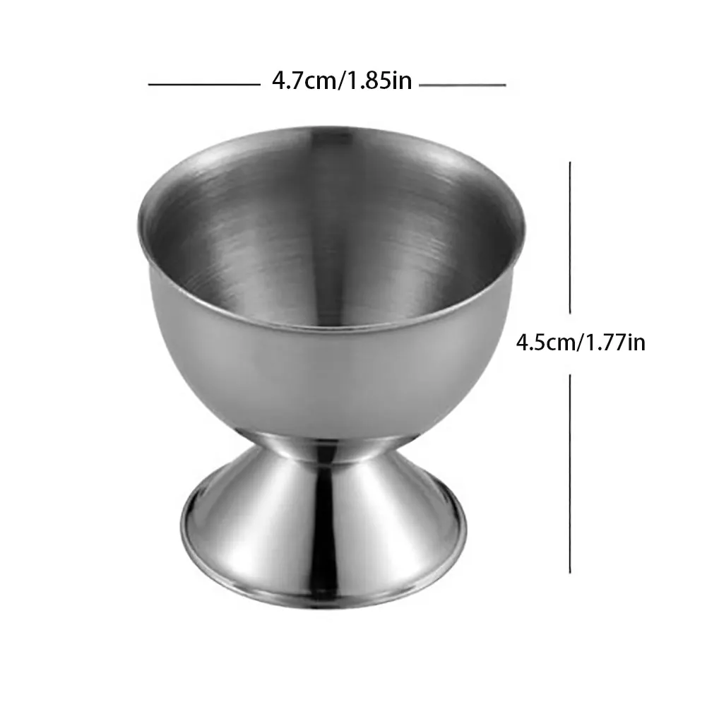 

4Pcs Stainless Steel Soft Boiled Egg Cups Holder Tabletop Cup Kitchen Tools Sets Breakfast Steam Rack Mold For Frying Eggs Poach