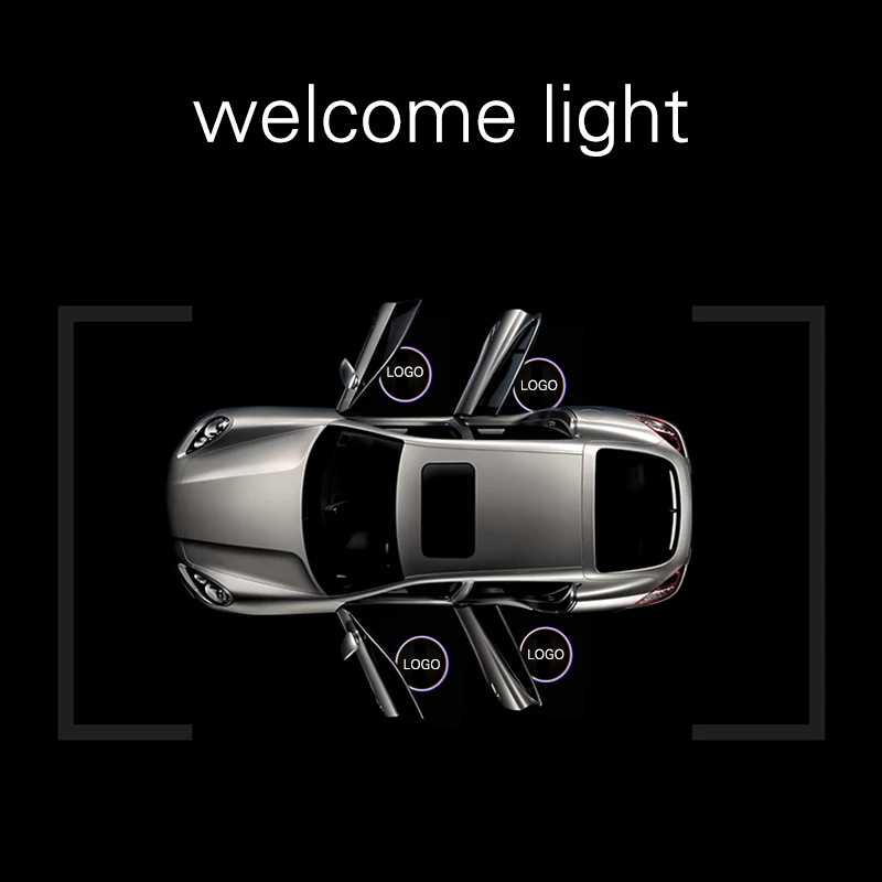 

2pcs Universal Wireless Car Door led projector light Laser Projector Logo Ghost Shadow Light Car courtesy lamp Welcome Lights