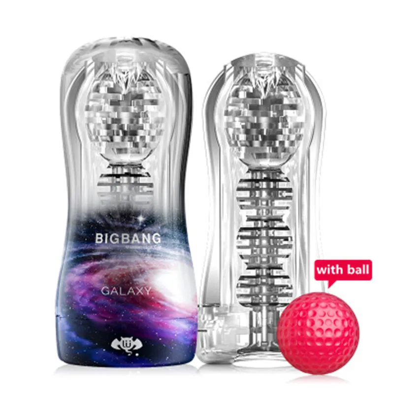 Мужской мастурбатор с отверстием для всасывания воздуха влагалище красный шар