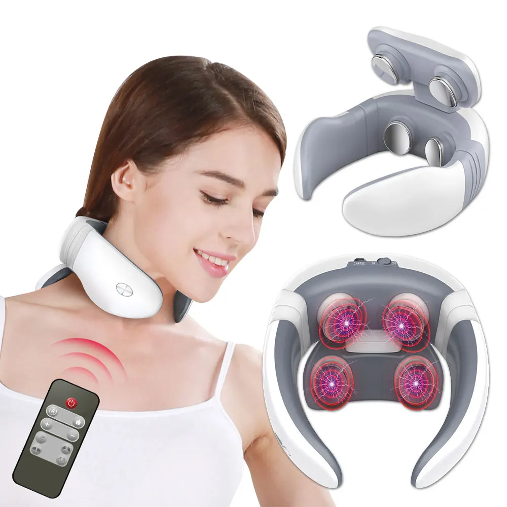 

Массажер Электрический Импульсный для спины и шеи, аппарат для расслабления шейного отдела позвоночника, физиотерапия, облегчение боли