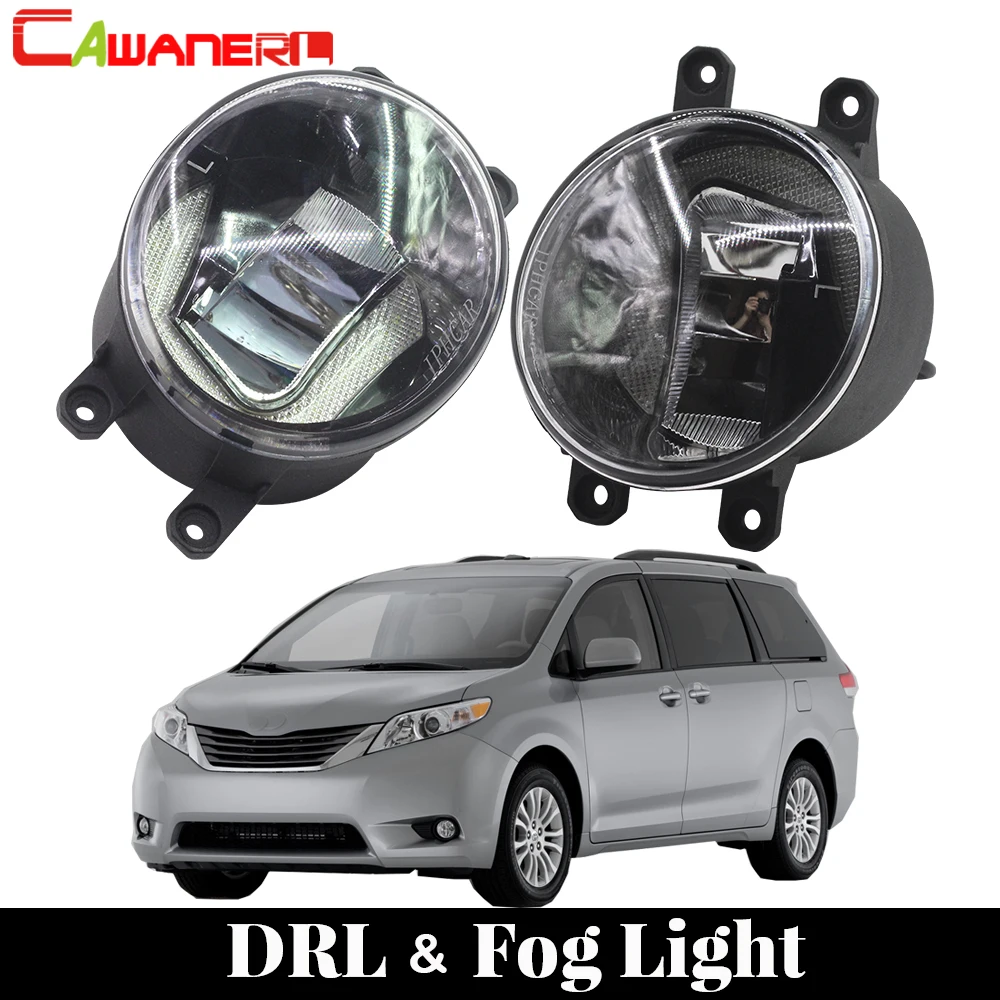 Cawanerl для Toyoya Sienna 2009 2010 2011 2012 2013 автомобиля светодиодный лампы Противотуманные