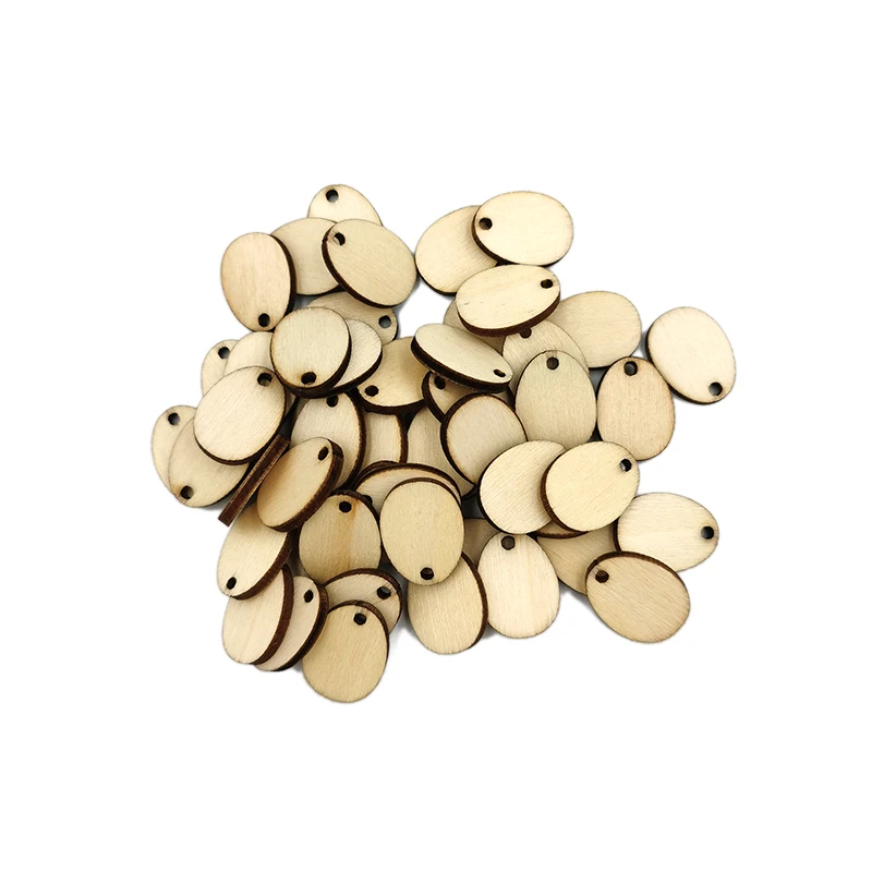 Украшения для пасхальных яиц необработанные деревянные 20 мм 50 шт. | Дом и сад