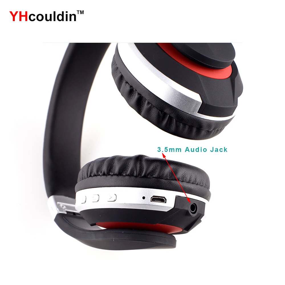 Беспроводные наушники Bluetooth 5,0 наушники с микрофоном слот для sd-карты шумоподавление супер бас для телефона PC tv PS4