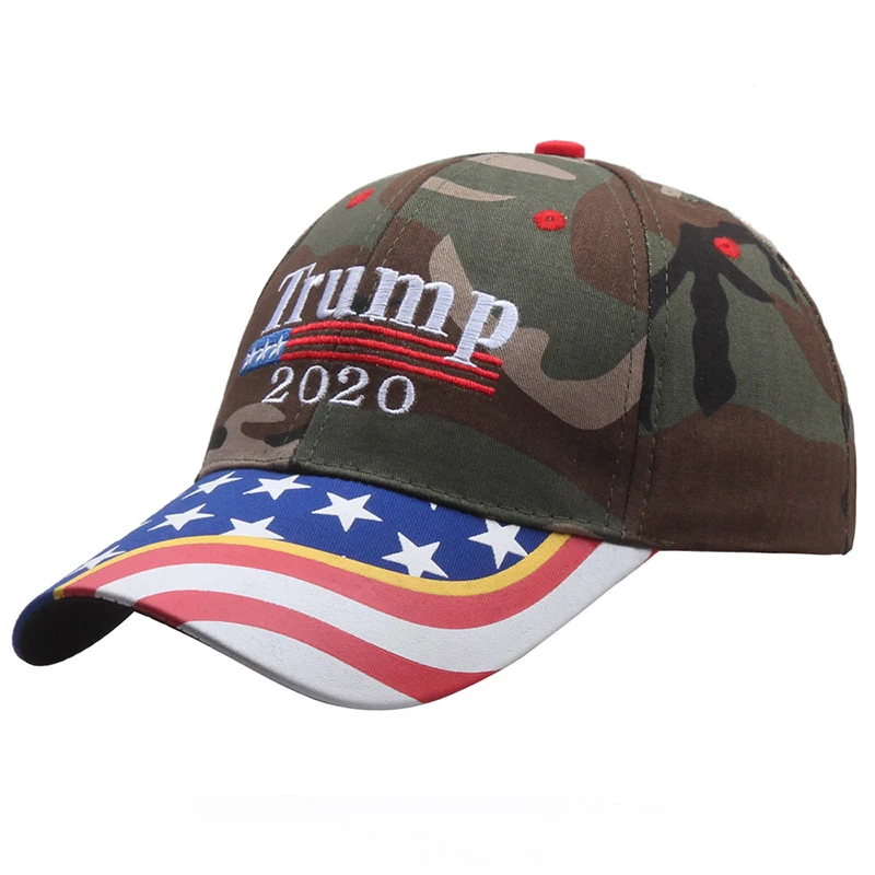 Новинка 2020 Кепка Дональд Трамп с 3D вышивкой Флаг США бейсбольная кепка со