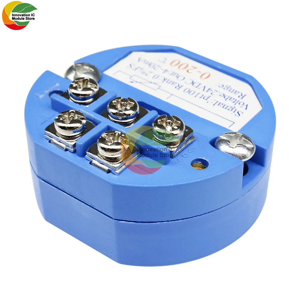 RTD PT100 Temperature Sensor Meter Transmitter Isolated Detector Module -200-200 Celsuis 0-600 4-20MA | Электронные компоненты