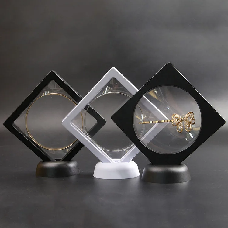 Модный ABS чехол s Display Square 3D альбомы с плавающей рамкой держатель Черный Белый