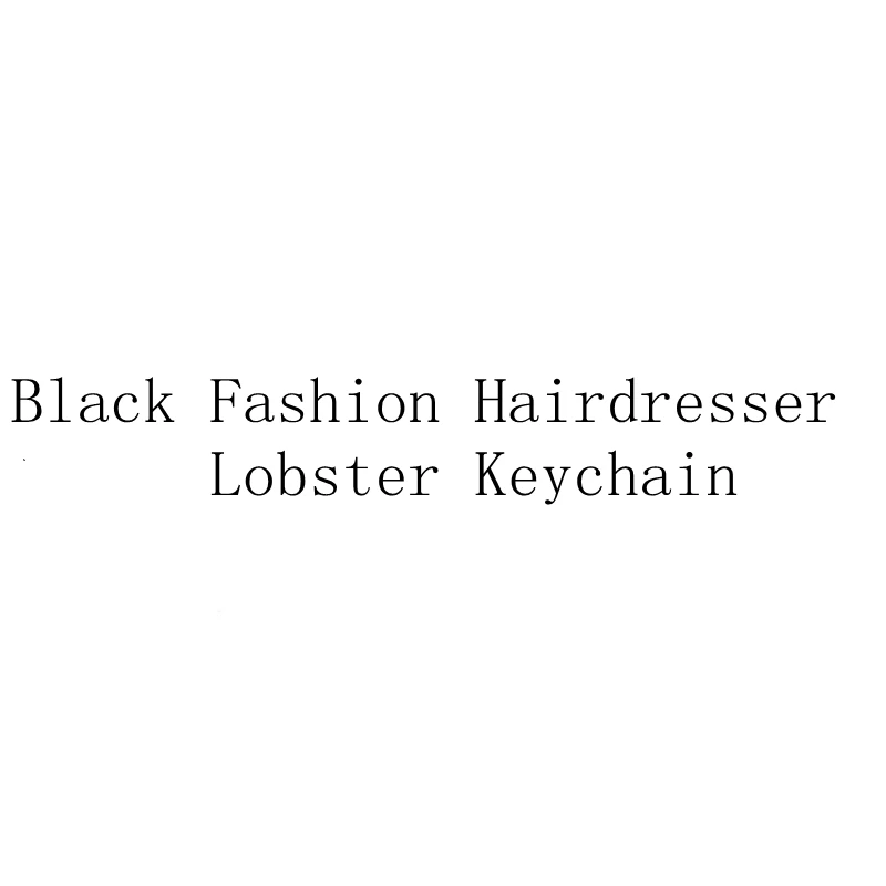 

black Fashion Hairdresser Lobster Keychain