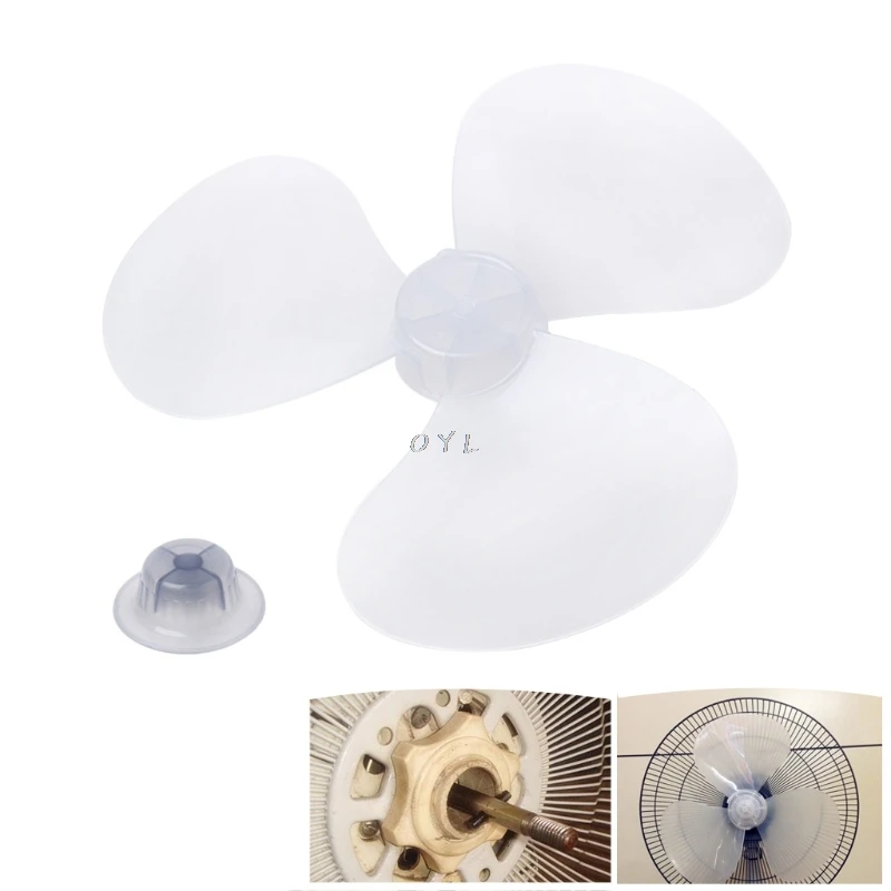

Big Wind 16inch 400mm Plastic Fan Blade 3 Leaves Replacement For Midea And Other Fans Househould Appliance Fan Accessories